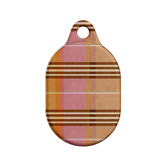 Peachy Plaid AirTag Case AirTag Case by Fenton & Fenton - The Dairy