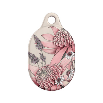 Pink Waratah AirTag Case AirTag Case by Typoflora - The Dairy