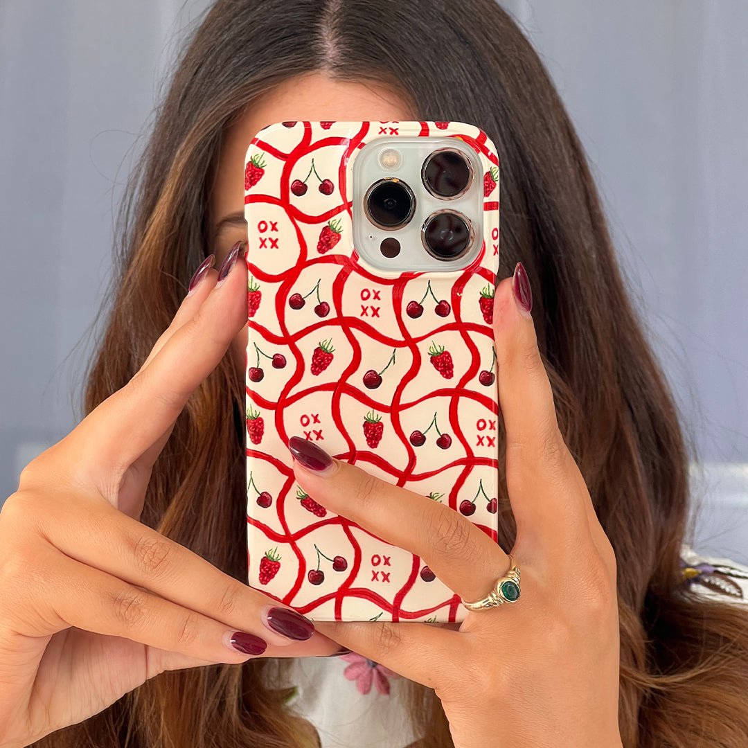 Cherries & Berries Printed Phone Cases by BG. Studio - The Dairy