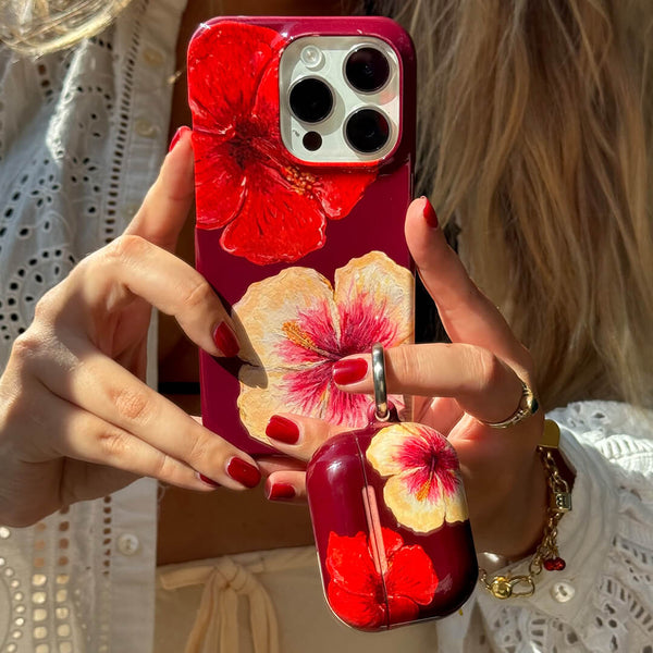 Hibiscus Flower AirPods Case AirPods Case 4th Gen by BG. Studio - The Dairy