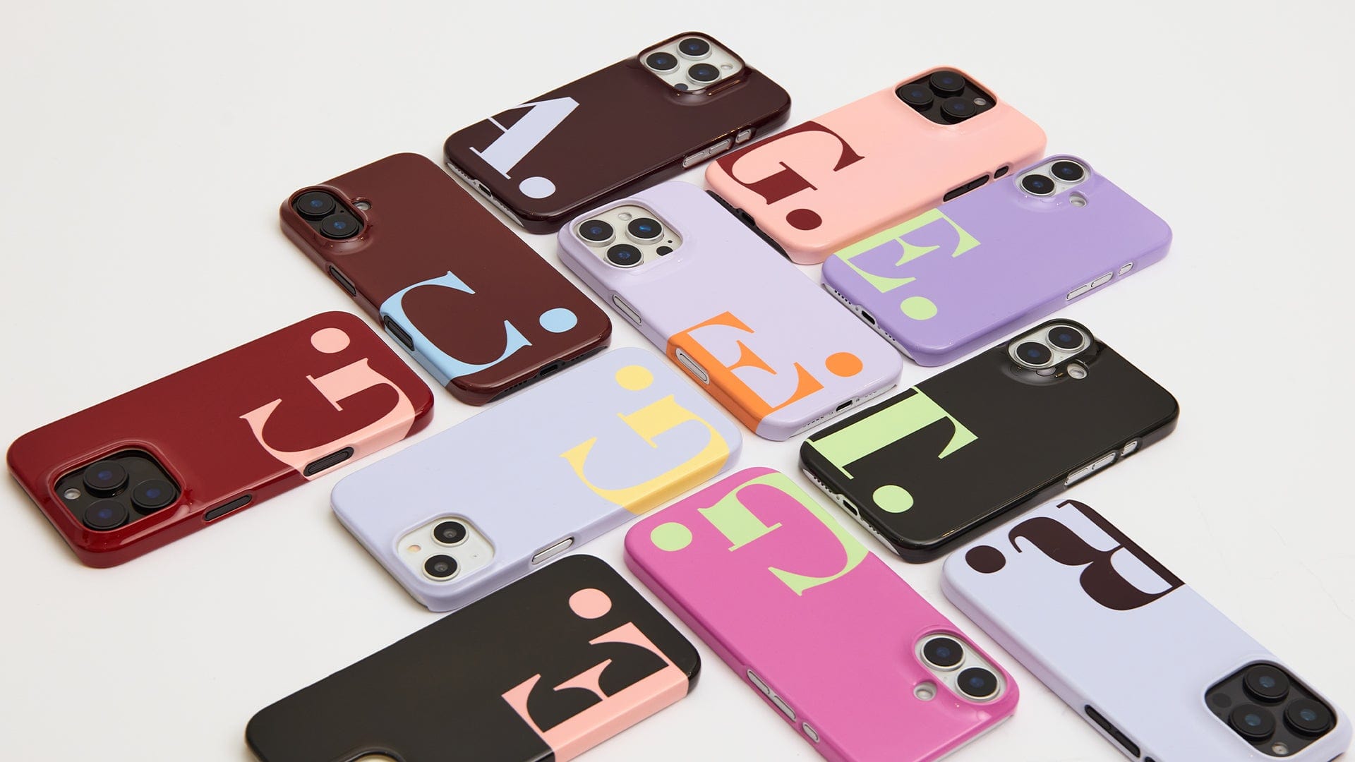 Custom phone cases from The Dairy featuring personalized options to match your style preferences