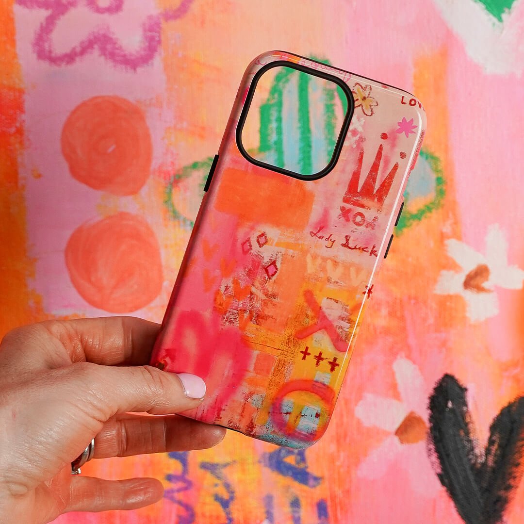 Lady Luck Printed Phone Cases by Jackie Green - The Dairy