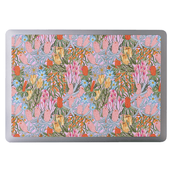 Floral Sorbet Laptop Sticker Laptop Skin 13 Inch by Amy Gibbs - The Dairy