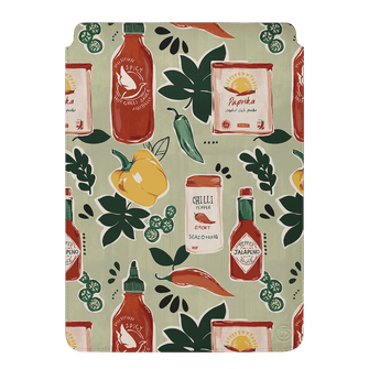 Chilli Pepper Laptop & iPad Sleeve Laptop & Tablet Sleeve Small by Charlie Taylor - The Dairy