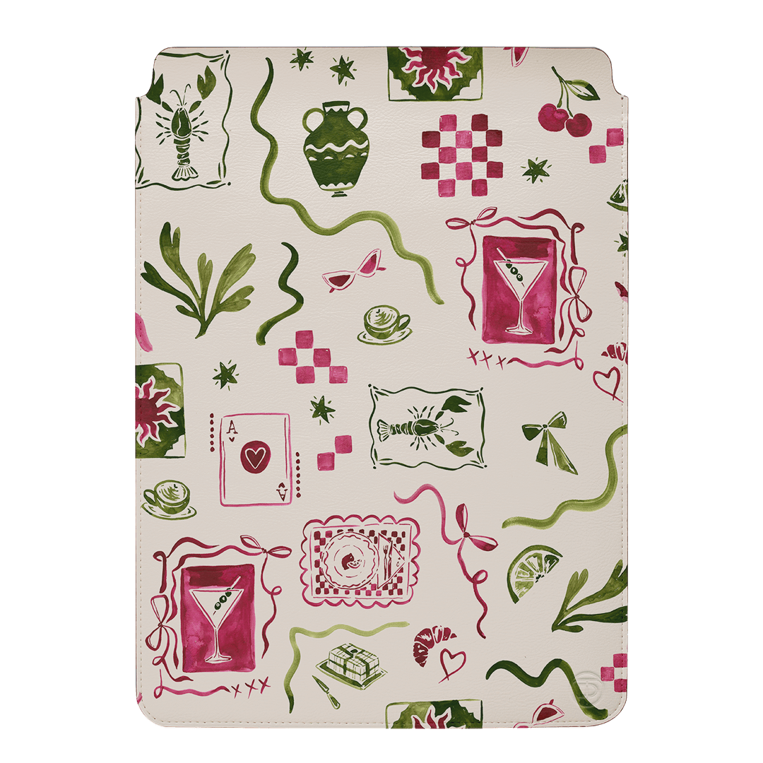 Martini Gal Laptop & iPad Sleeve Laptop & Tablet Sleeve Small by Charlie Taylor - The Dairy