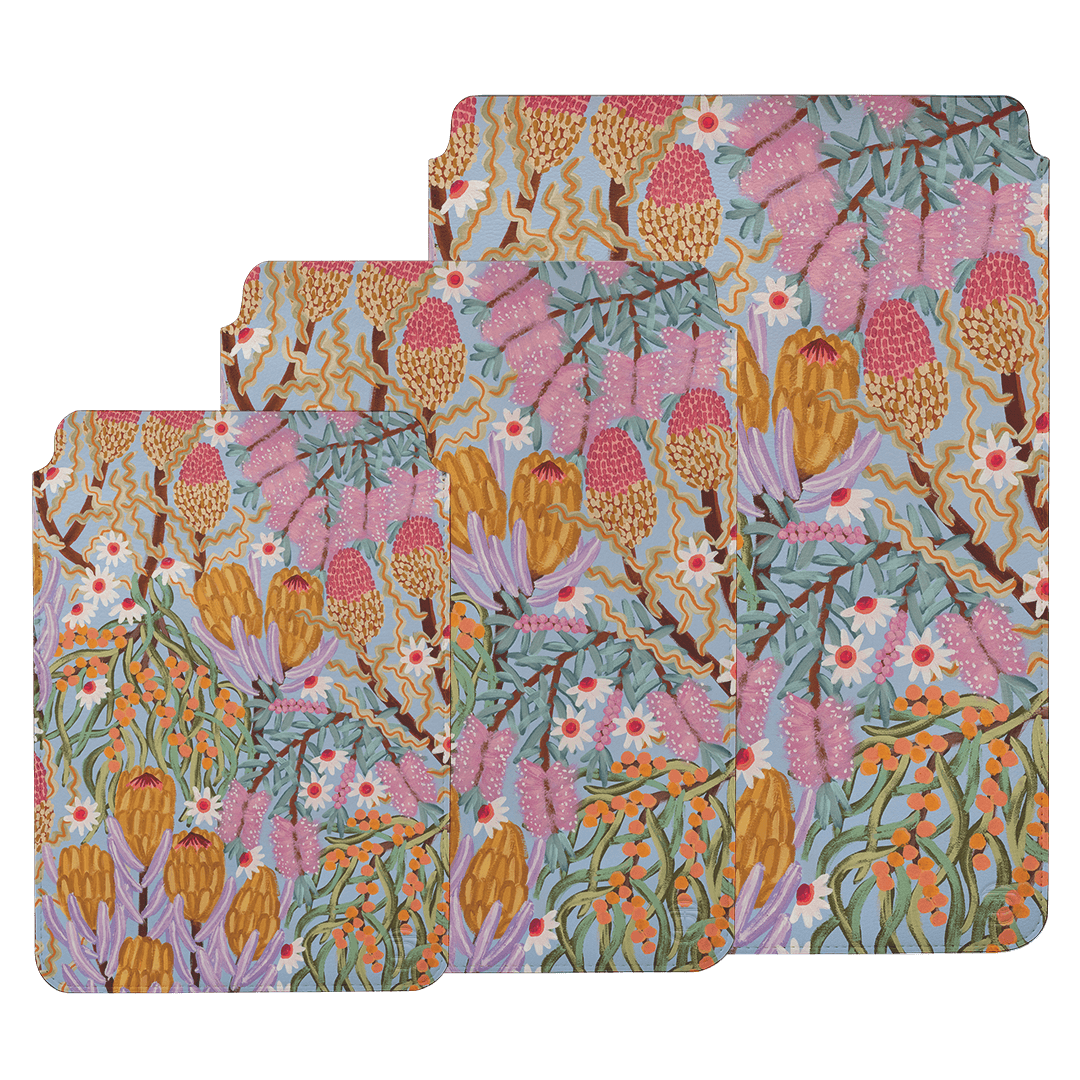 Bloom Fields Laptop & iPad Sleeve Laptop & Tablet Sleeve by Amy Gibbs - The Dairy