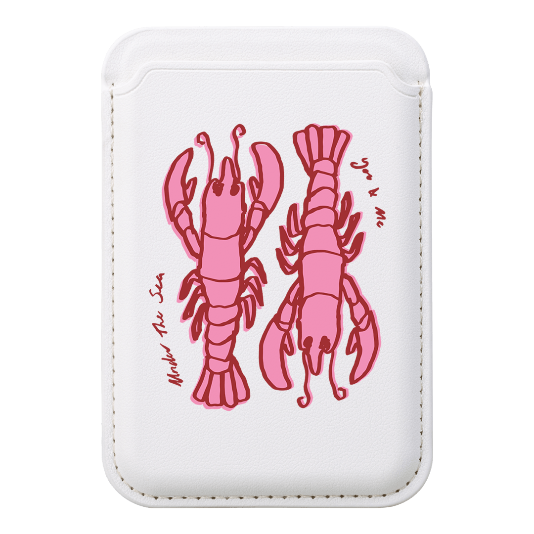 Lobster For Life MagSafe Wallet MagSafe Wallet White by The Dairy - The Dairy