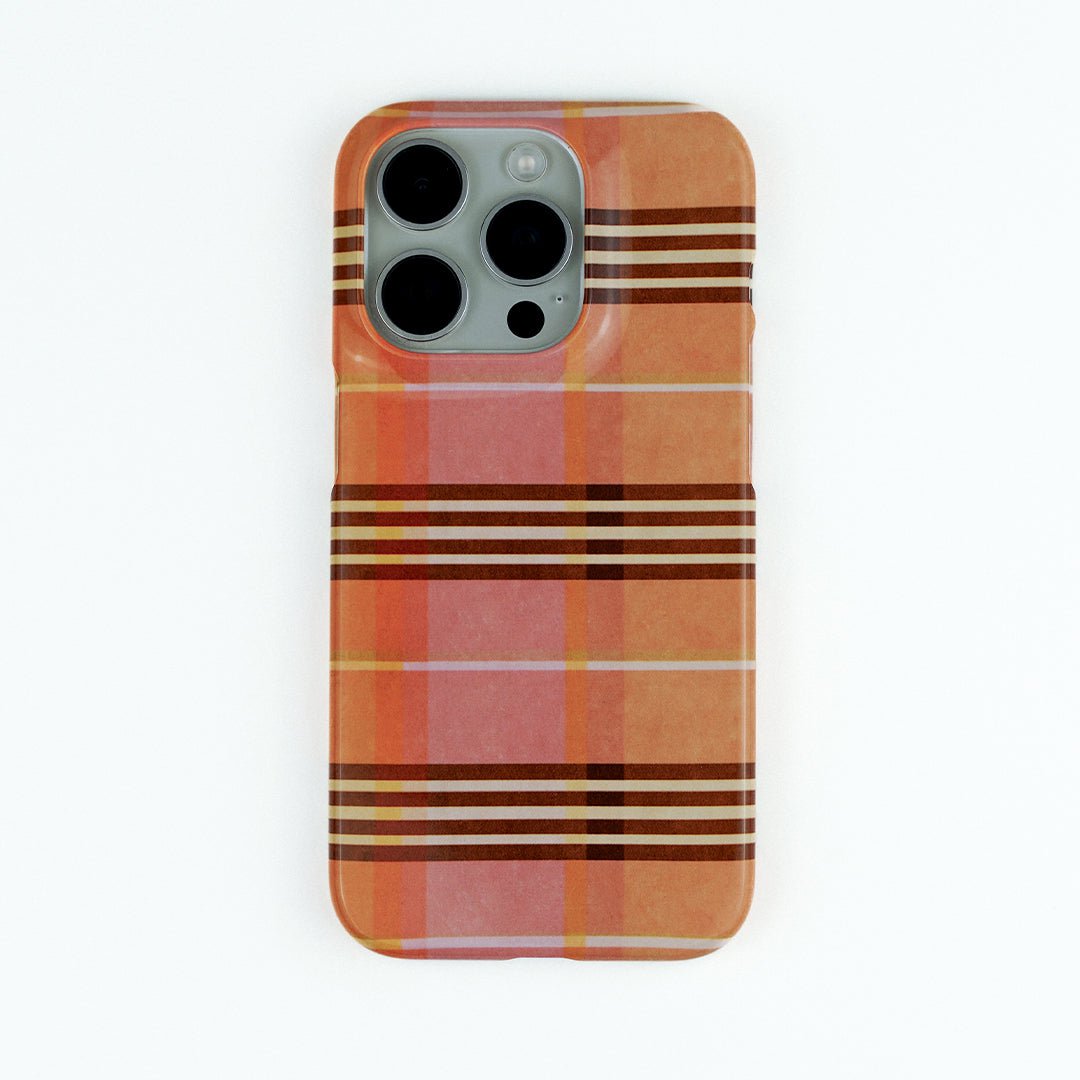 Peachy Plaid Printed Phone Cases by Fenton & Fenton - The Dairy