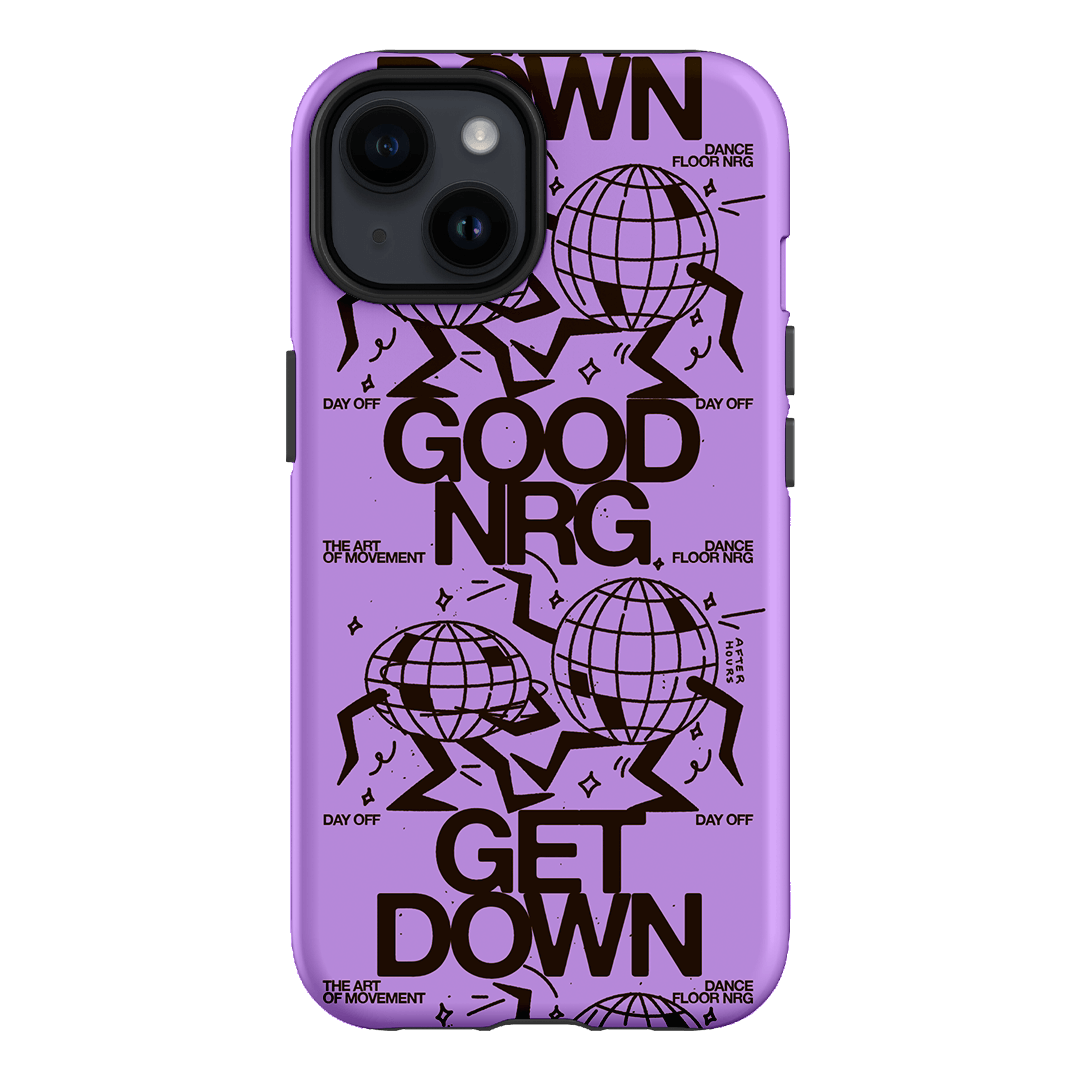 Good Energy in Purple Printed Phone Cases iPhone 14 / Armoured by After Hours - The Dairy