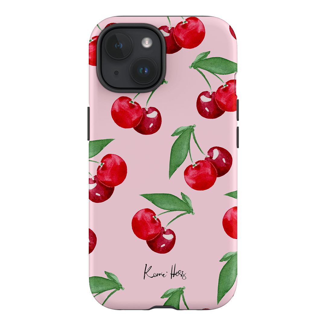 Cherry Rose Printed Phone Cases iPhone 15 / Armoured by Kerrie Hess - The Dairy