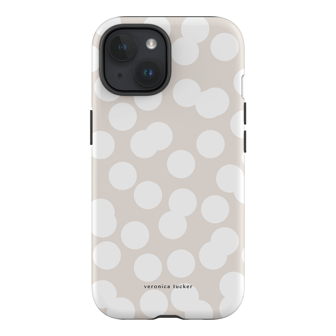 Confetti White Printed Phone Cases iPhone 15 / Armoured by Veronica Tucker - The Dairy