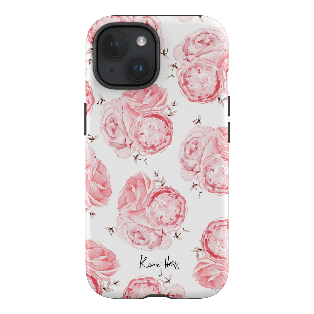 Peony Rose Printed Phone Cases iPhone 15 / Armoured by Kerrie Hess - The Dairy