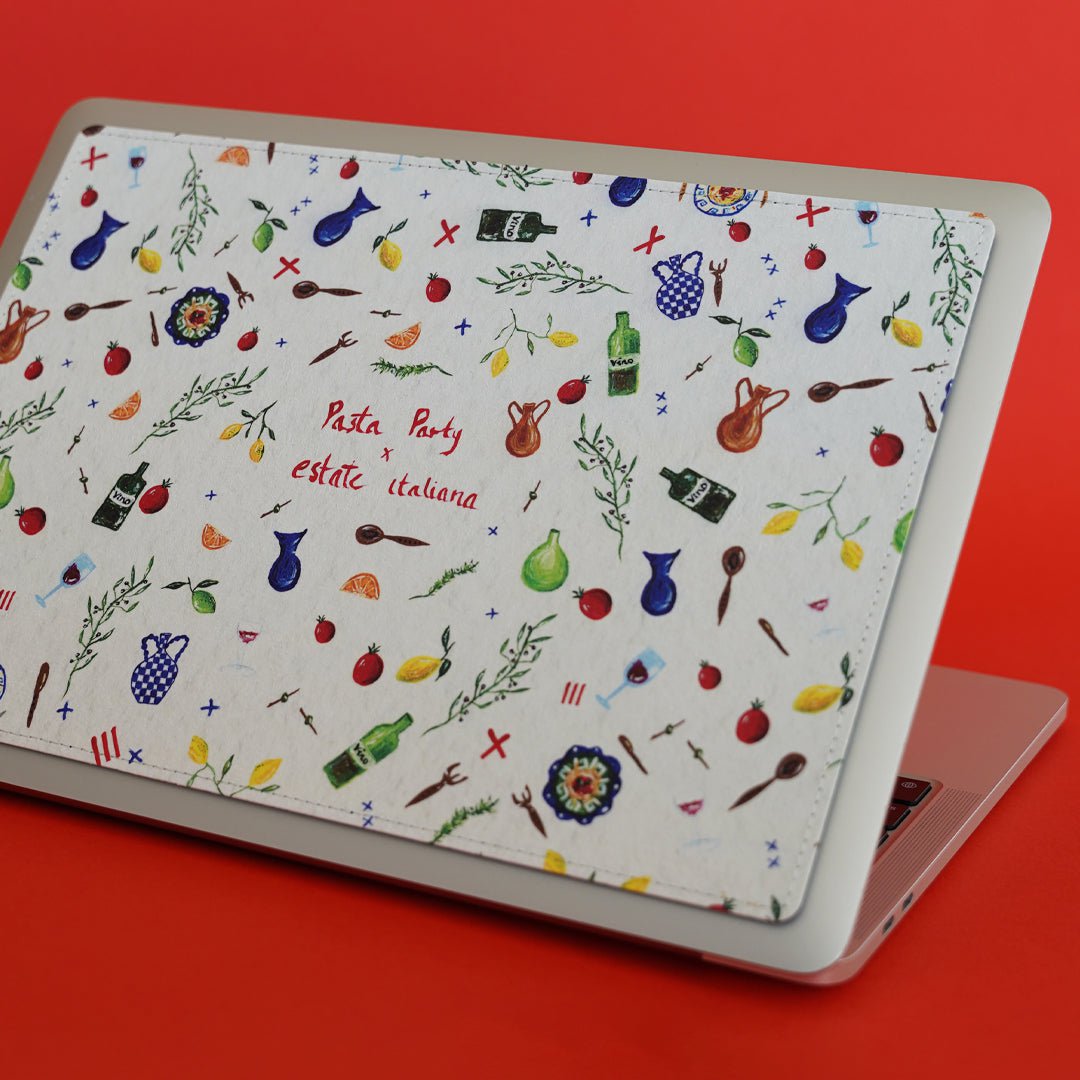 Pasta Party Laptop Skin Laptop Skin by BG. Studio - The Dairy