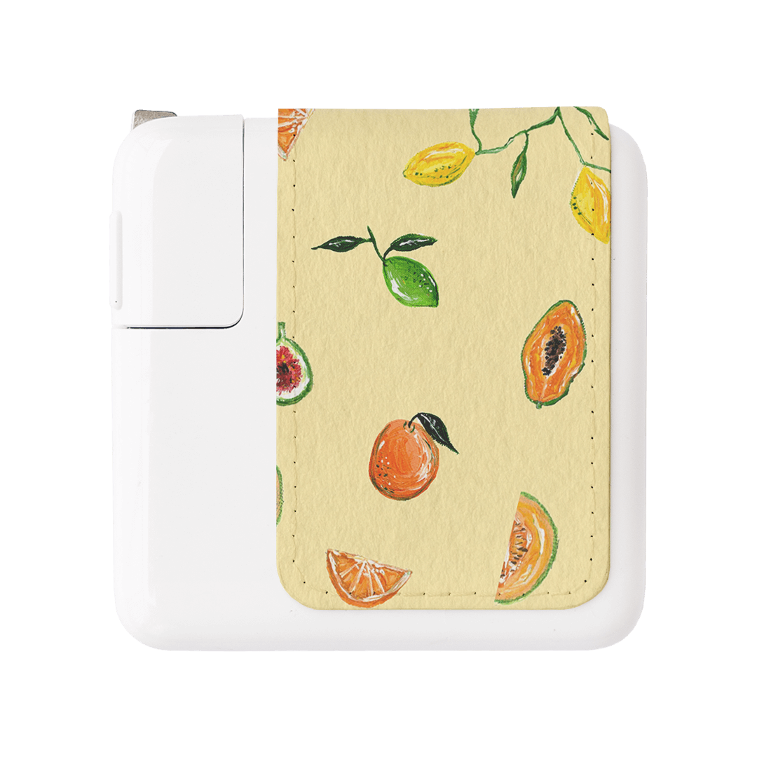 Golden Fruit Power Adapter Skin Power Adapter Skin Small by BG. Studio - The Dairy