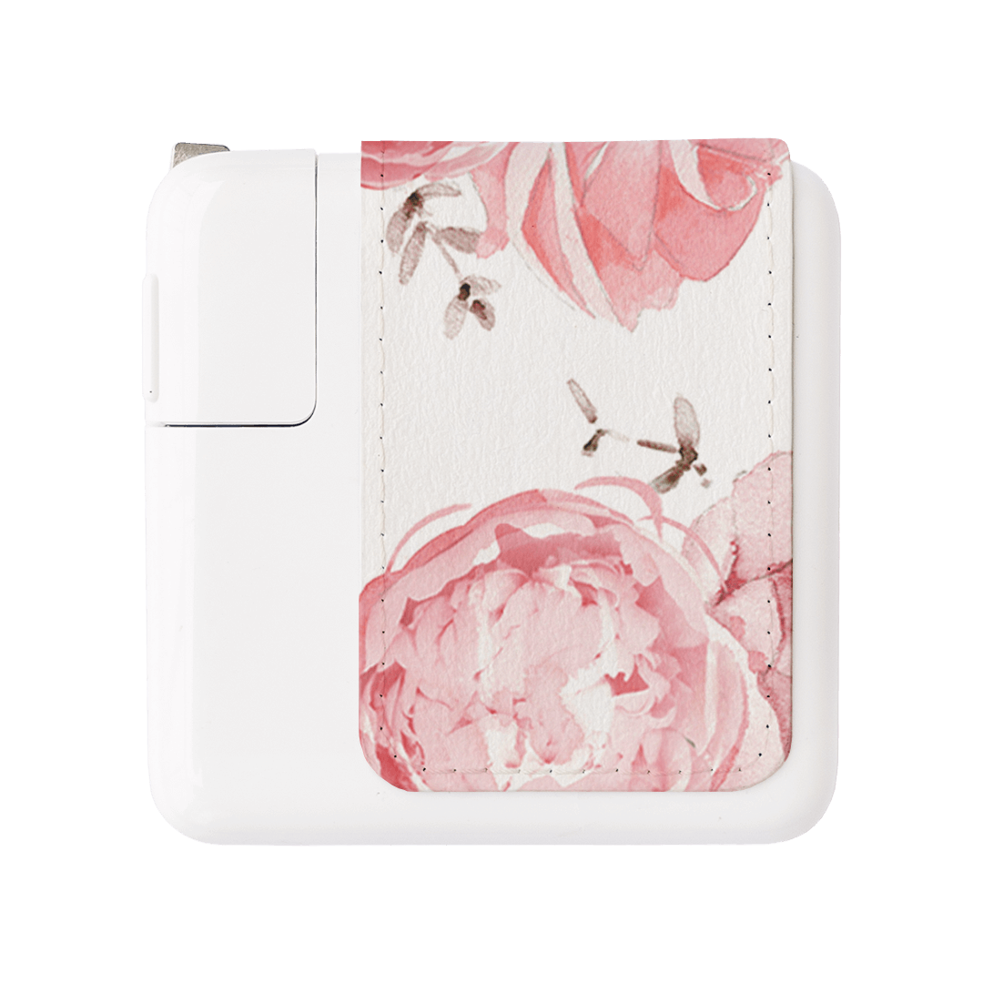 Peony Rose Power Adapter Skin Power Adapter Skin Small by Kerrie Hess - The Dairy