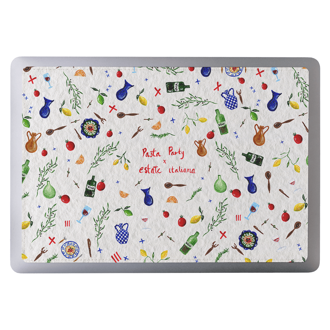 Pasta Party Laptop Skin Laptop Skin 13 Inch by BG. Studio - The Dairy