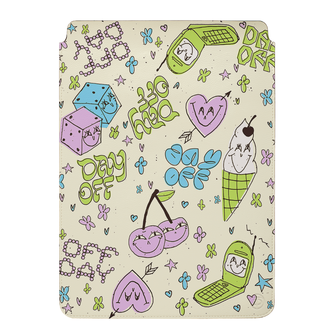 Lucky Dice Laptop & iPad Sleeve Laptop & Tablet Sleeve Small by After Hours - The Dairy