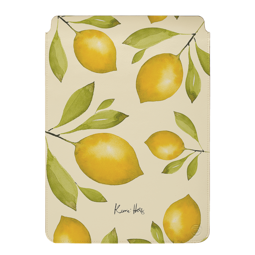 Summer Limone Laptop & iPad Sleeve Laptop & Tablet Sleeve Small by Kerrie Hess - The Dairy