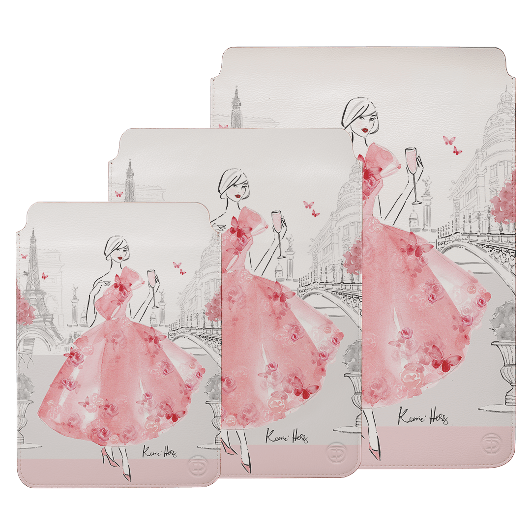 Rose Paris Laptop & iPad Sleeve Laptop & Tablet Sleeve by Kerrie Hess - The Dairy