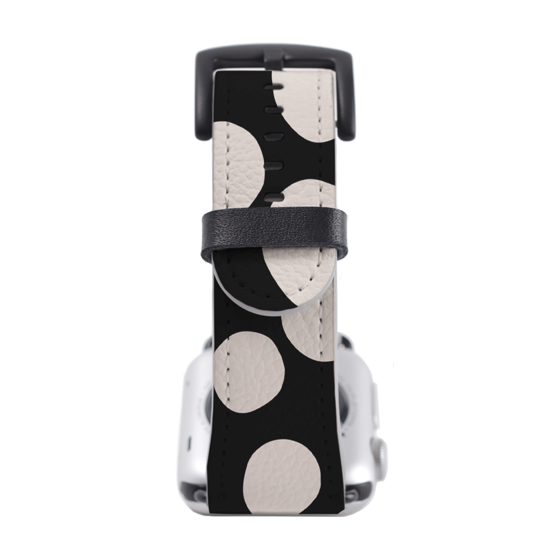 Pebbles Noir Apple Watch Band Watch Strap by Veronica Tucker - The Dairy