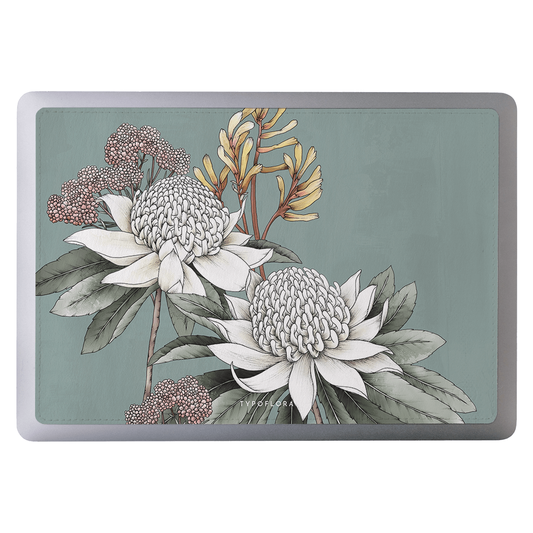 Waratah Laptop Skin Laptop Skin by Typoflora - The Dairy