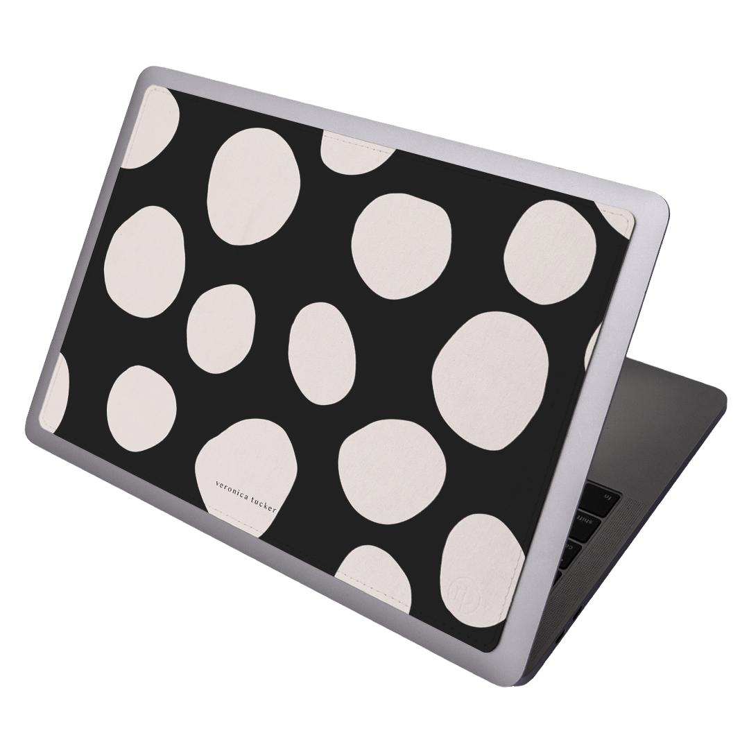 Pebbles Noir Laptop Skin Laptop Skin by Veronica Tucker - The Dairy