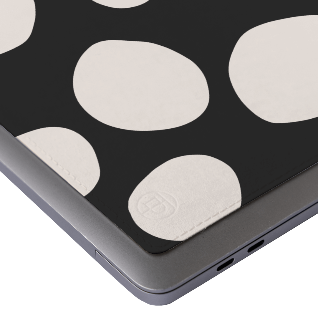 Pebbles Noir Laptop Skin Laptop Skin by Veronica Tucker - The Dairy