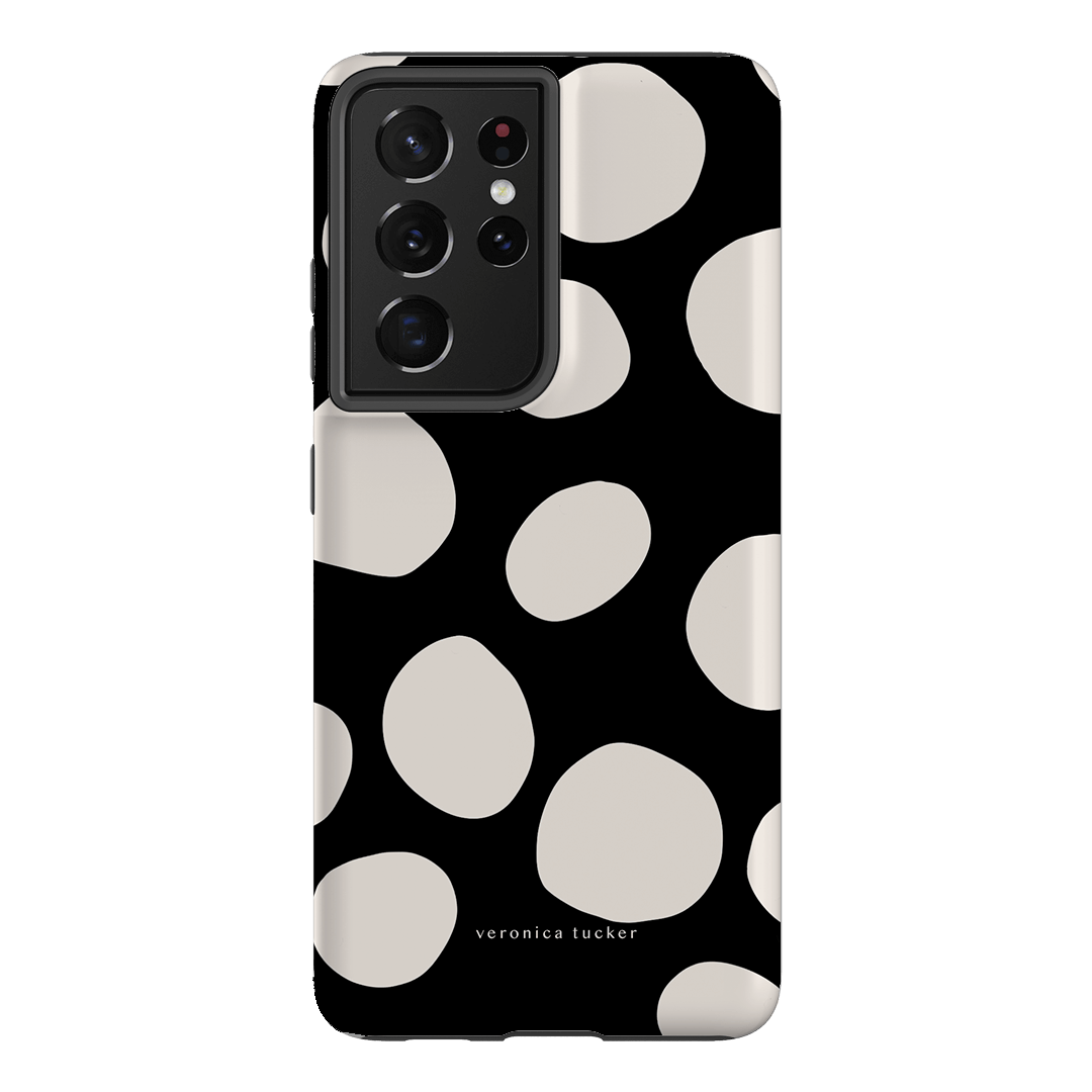 Pebbles Noir Printed Phone Cases Samsung Galaxy S21 Ultra / Armoured by Veronica Tucker - The Dairy